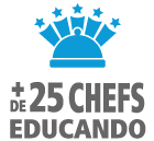 + de 25 chefs educando